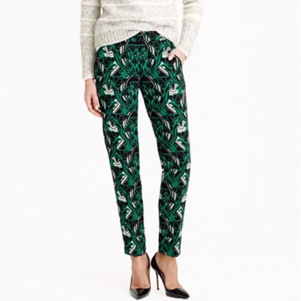 J Crew tuxedo pant in retro floral
